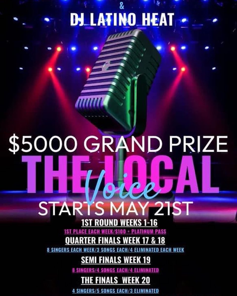 Congrats to our lead singer <a href="/VincentFondale/">VincentFondale</a> on his first round win of The Local Voice competition!