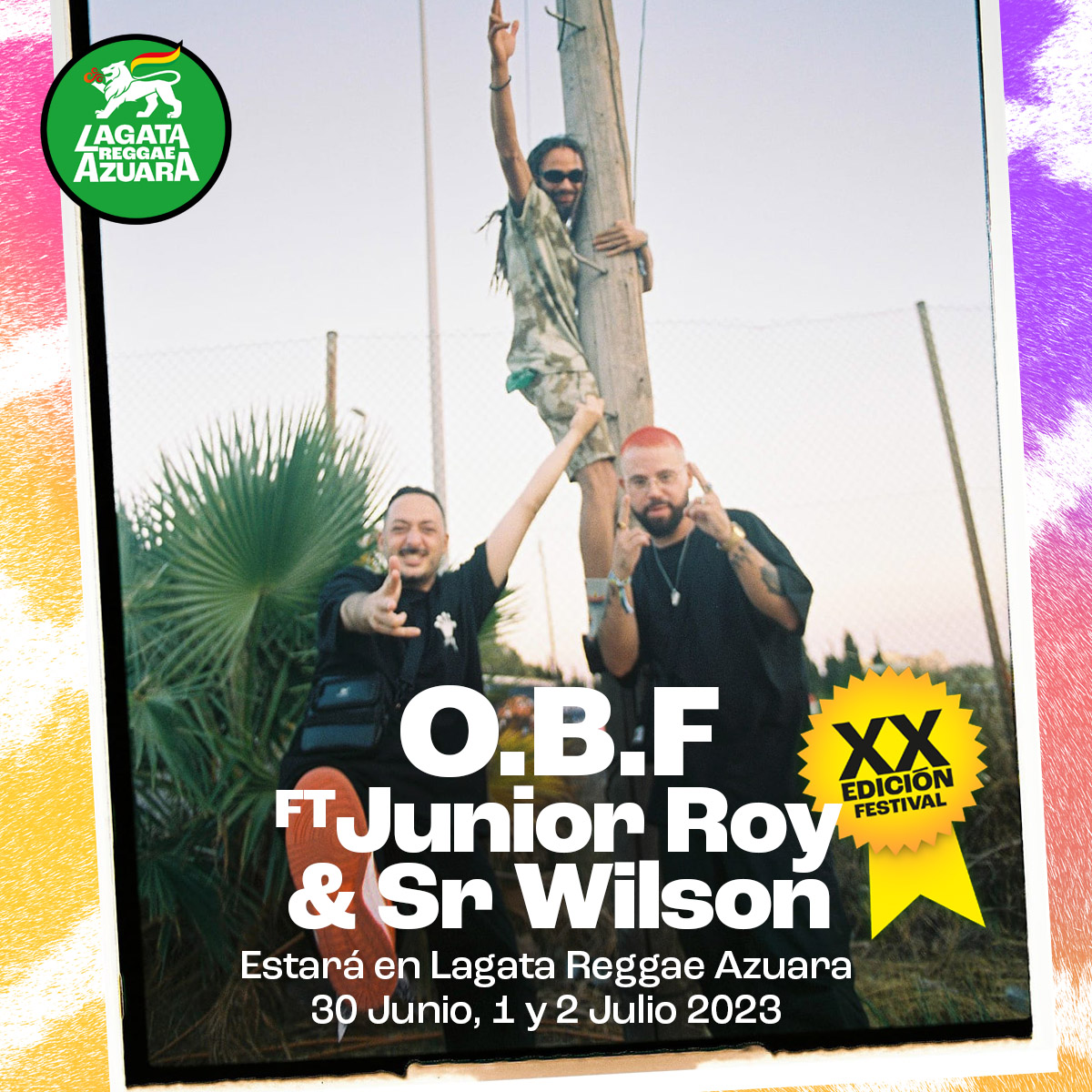 lagatareggae's tweet image. Tras más de 20 años de trayectoria, O.B.F llega a Lagata Reggae Festival, uno de los sound systems referente de la escena musical dub internacional. El combo se completará al micrófono con dos MC 🎤 de talla internacional: Junior Roy y Sr Wilson.
#obf #srwilson #juniorroy
