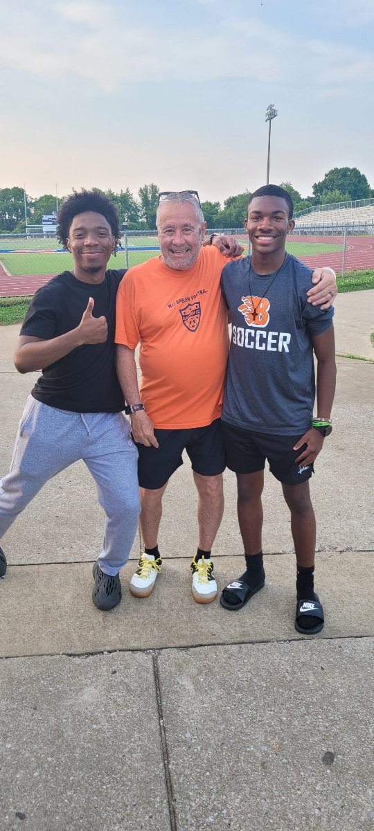 We had a great time yesterday!! Happy Retirement Coach Vice!! We feel so blessed to have been a part of your legacy. All of guidance, wisdom and partnership will be with us forever. This picture captures over 3 years of an amazing relationship! We love you Coach🧡💙🤍