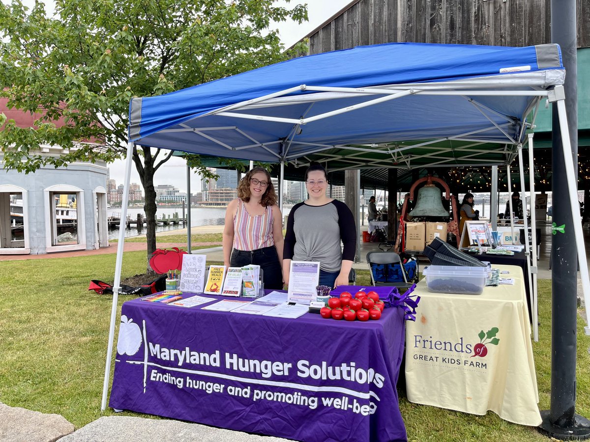 This weekend members of the <a href="/MarylandHunger/">MD Hunger Solutions</a> team were excited to join the <a href="/BMIatWork/">Balt Museum Industry</a> Farmer's Market!