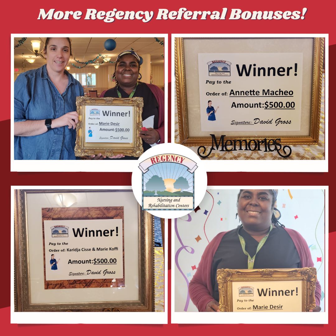 The exciting referral bonuses keep on coming! Check out all those bonuses! #ReferralBonuses #RegencyHeritage