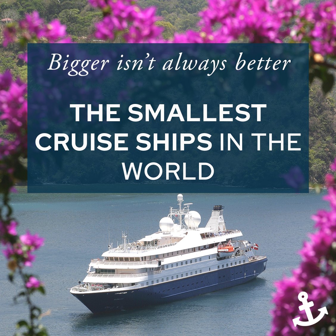 Bigger isn't always better... If you prefer small-ship cruising, you'll love this week's blog post, defining the smallest cruise ships the oceans have to offer! Read the blog 👉 thecruisevillage.com/latest-news/th…  #smallships #luxurycruises #luxurytravel #cruiseship