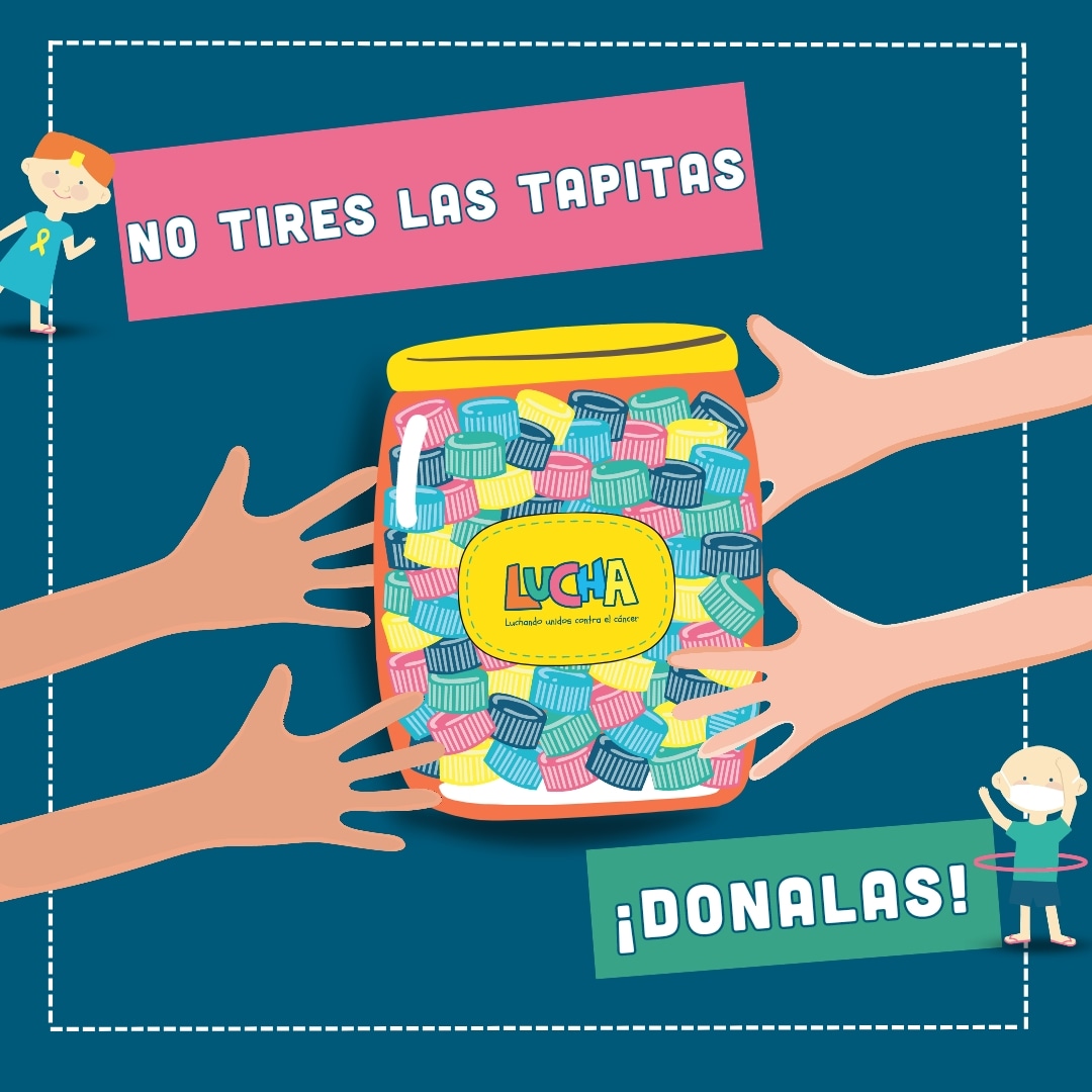 Con tus tapitas generamos fondos para realizar proyectos que mejoran la #calidaddevida de niños y niñas 👦🏻👧🏽que se alojan en albergues durante su tratamiento #oncológico. ¡Ayúdanos! 💪🏻 “Mientras más tapitas juntamos, a más niños con cáncer ayudamos.' #SomosLUCHA 💛