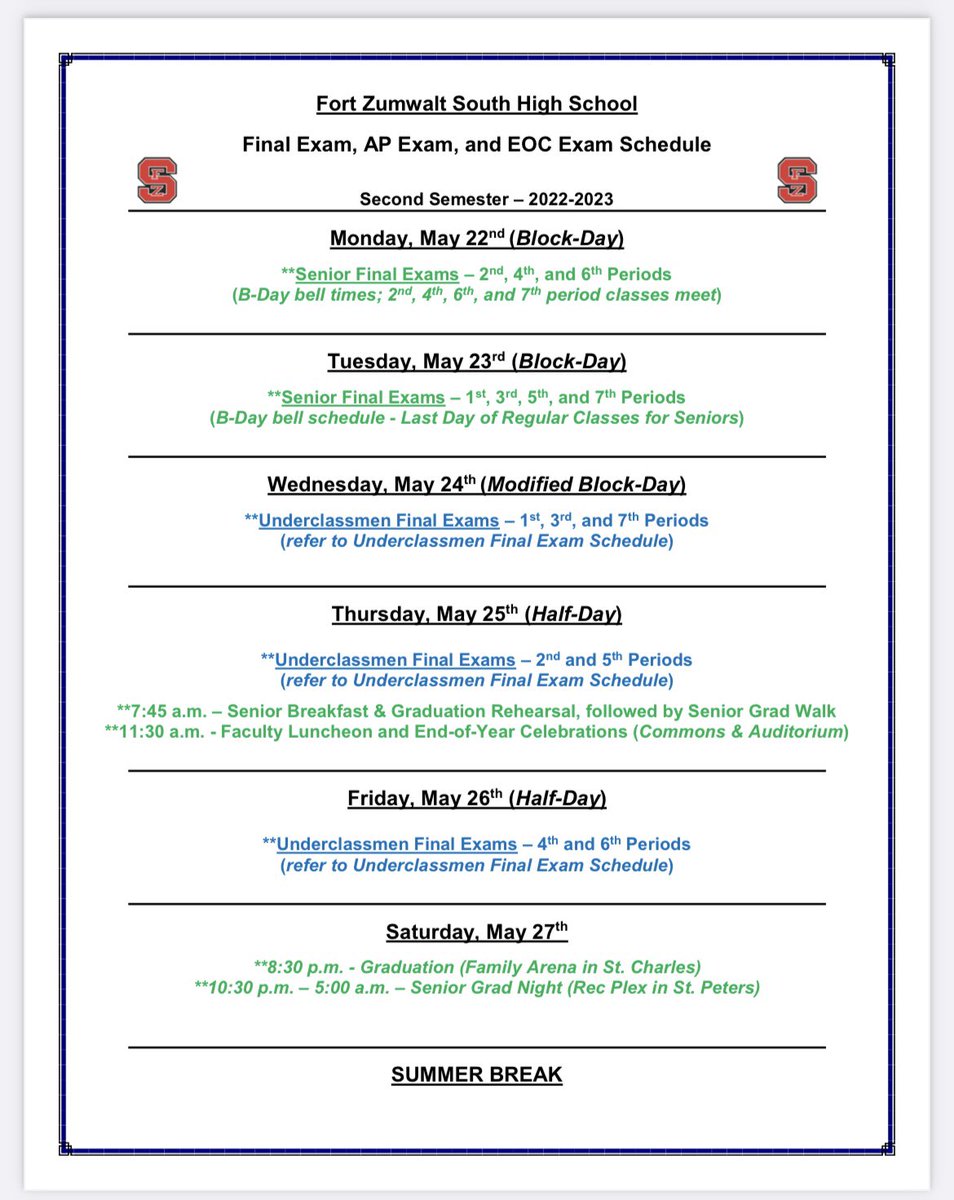 Happy last week of school!!! <a href="/ZumSouth/">Bulldogs</a>