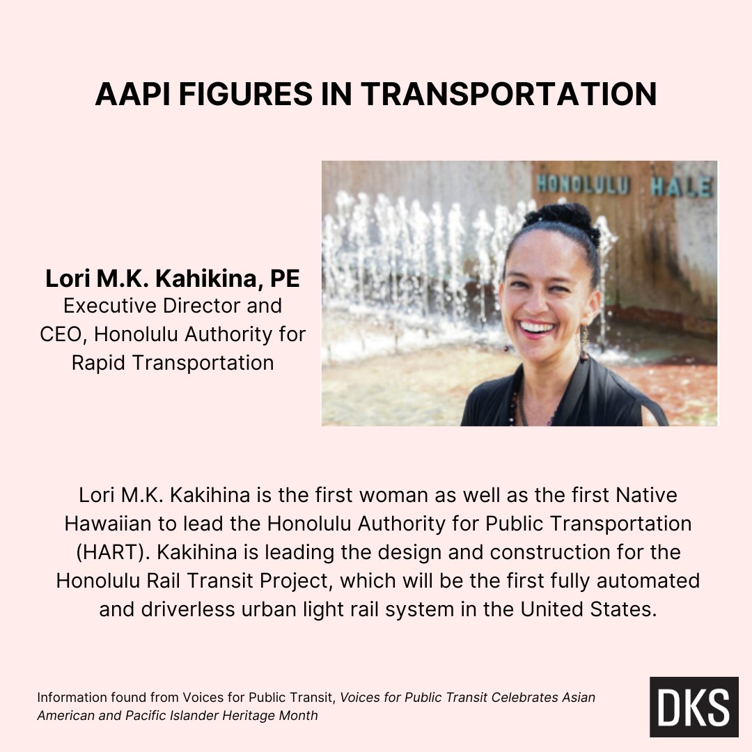 Lori M.K. Kakihina is the first woman as well as the first Native Hawaiian to lead the Honolulu Authority for Public Transportation.