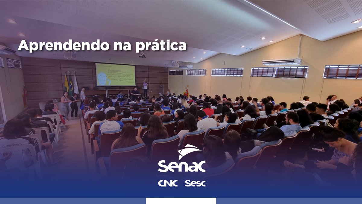 Com workshops interativos, explicativos e imersivos, o <a href="/Senac_Acre/">Senac Acre</a> promove inovação e empreendedorismo. Os alunos foram estimulados a desenvolver o pensamento crítico na resolução de problemas do cotidiano, a partir de exemplos de outras experiências bem-sucedidas.