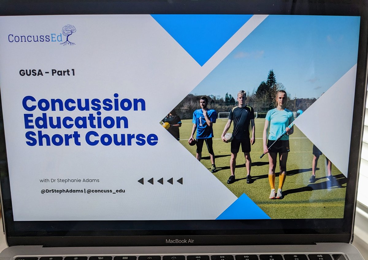 We're looking forward to working with the good folks at @GUSAPresident again tomorrow afternoon 🧠😎. #studentsport #concussion #brainhealth #education #returntolearn #returntosport