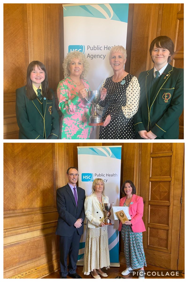 Today at Stormont, we were honoured to be presented with the Derrytrasna Award for exceptional Pastoral Care (post-primary). #ProtectCareNurture #corunum