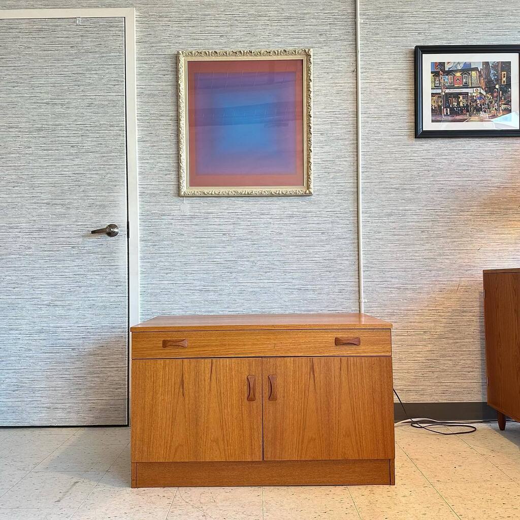 Compact media cabinet by Clausen and Son. 

Showroom is CLOSED TODAY. Back at it Tuesday May 23.

✅ 🇨🇦 wide shipping
✅ Refunds for 7 days on full priced, non-custom furniture.
✅ Restoration services
✅ Shop in store or online at vintagehomeboutiqu… instagr.am/p/CsjIwWHAekC/