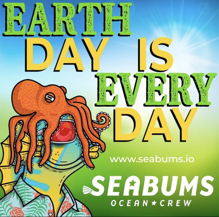 SeabumsNFTs's tweet image. Happy Monday….Happy Earth Day 🌎 
#EverydayIsEarthDay
