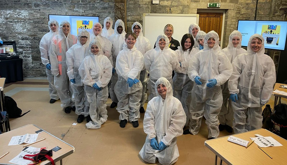 What a fantastic day our Y7 Trinity Scholars had at @ThinkForensic today, solving crimes and learning about forensic science #aspiration #careers #stem