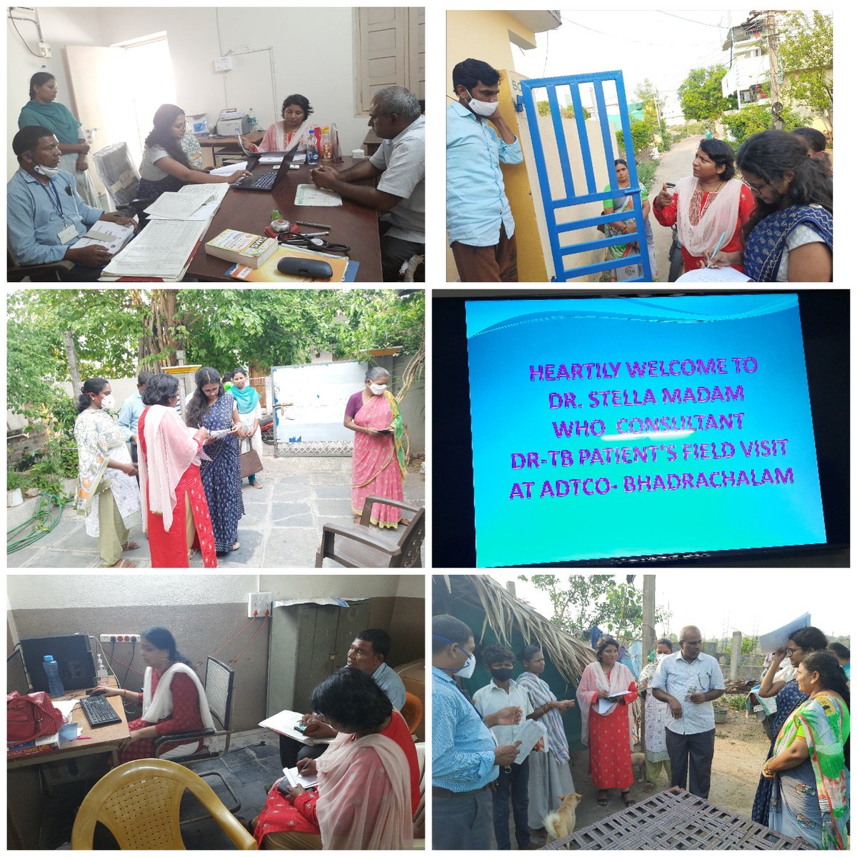 Sir in the presence of Dr.Srinivas DTCO, Dr. Stella TB #WHOconsultant team #DRTB #fieldvisit.  verified the notification records of #MDRTB cases/ #DRTB medicine stock register/ DR TB #Labregisters and visited the #patientshome and reviewed the services provided to them.