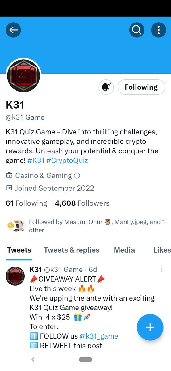 nirobta's tweet image. @pepe_E7 
@Aditya91xf 
@cryptotrader265

 #K31 #QuizTime #WinBig #Giveaway