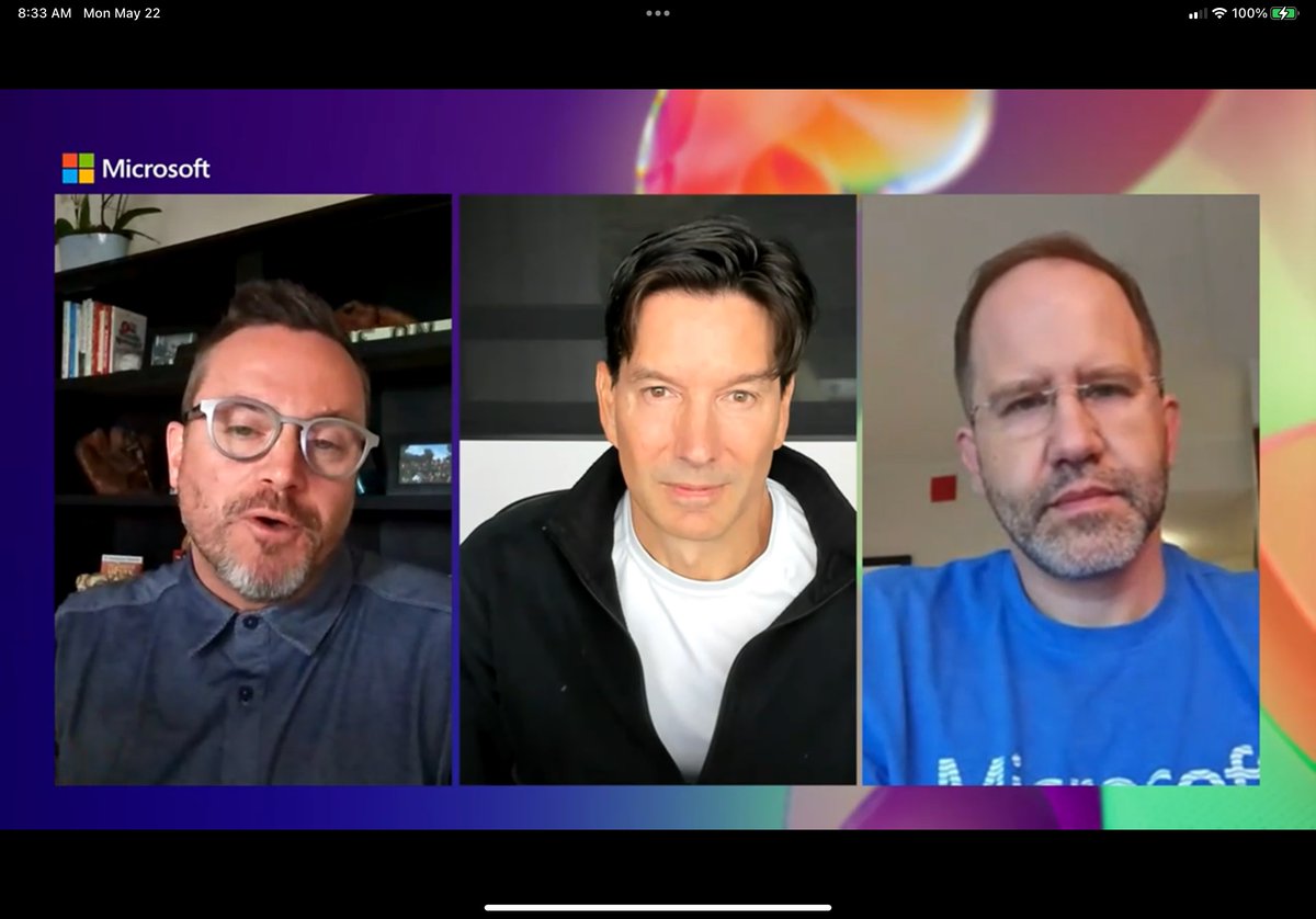 tcrawford's tweet image. First up, @markrussinovich and @shanselman.

#CIO #MSBuild #AnalystDay