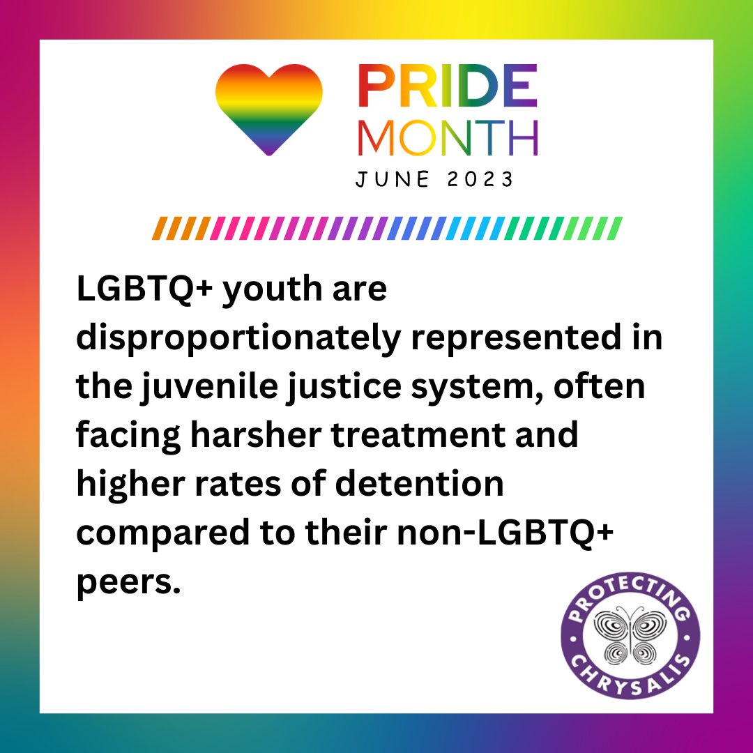 🌈❤️ LGBTQ+ youth face legal challenges, including high incarceration rates. Let's educate ourselves and work for a fairer system that uplifts and protects every young individual. #PrideMonth #EqualityMatters #YouthJustice