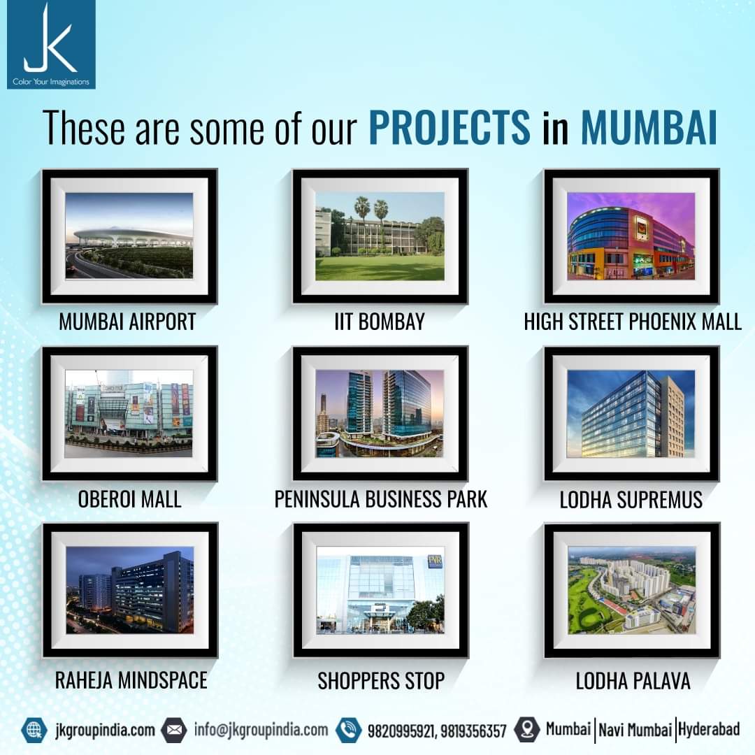 jkcoatingcentre's tweet image. OUR PROJECTS IN MUMBAI!

For more details:-
Visit us on: jkgroupindia.com

📞 9820995921, 9819356357

#JKCoatingcentre #PowderCoating #CoatingSolutions #DurableFinishes #SurfaceEnhancement #QualityCoating #LongLastingProtection #CustomCoating #PowderCoatingSpecialist