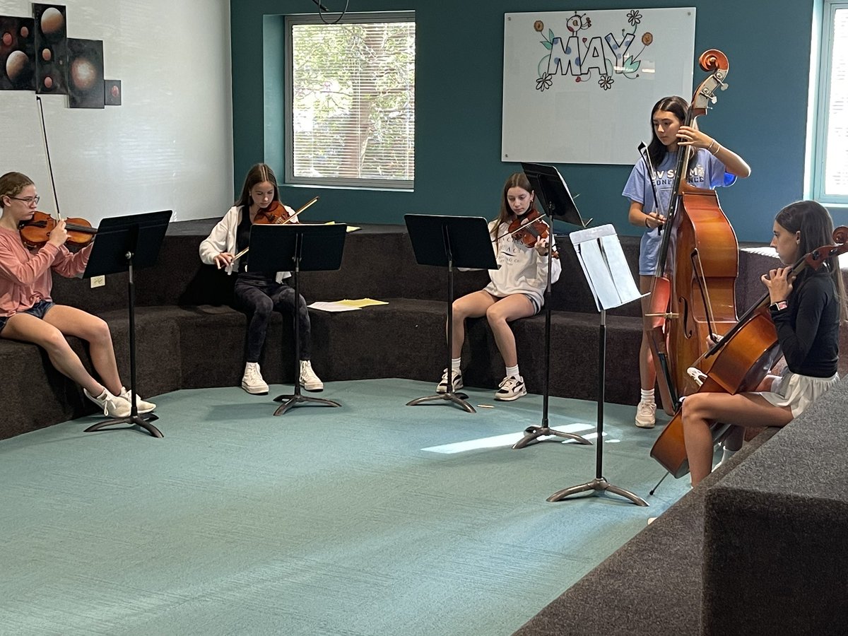 8th Grade Chamber Groups ready to go! <a href="/WeAreDeerPath/">Deer Path Middle School</a>