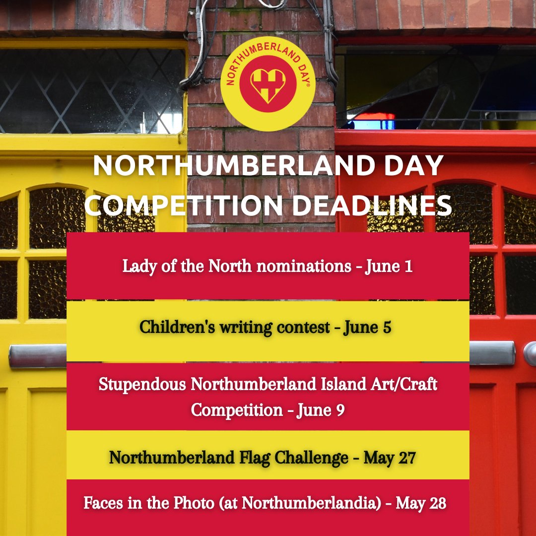 Deadlines for the diary ...