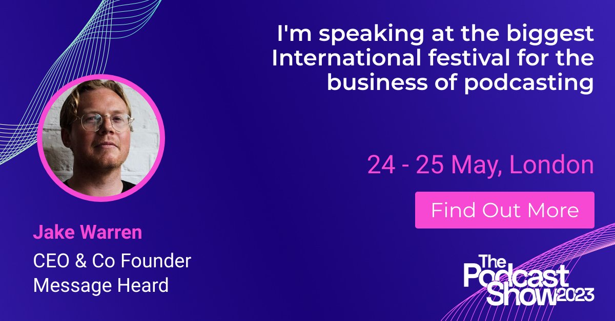 Looking forward to our session 'Why Podcasting Is Vital In A War Zone' with our friends and partners at The Kyiv Independent is on the Talking Podcasts 'Business' Stage from 1 45 pm - 2 15 pm on the Weds

Drop me a message if you are attending and fancy having a chat!
#PodShowLDN