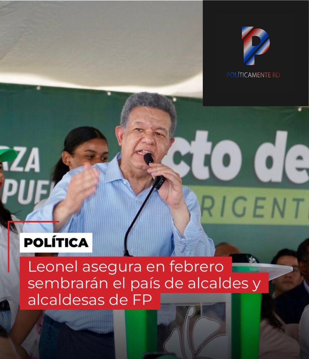 elrepublicanord's tweet image. ・・・
“Necesitamos tener, no solamente al presidente de la República, necesitamos el apoyo de cada municipio, de cada Distrito o Municipio así aseguró @leonelfernandez.

AMPLIAR AQUÍ👇 youtube.com/@eduardomartin…
 #Huchi #Alofoke #LaDra #Dotol 
 #Dotolcito #ElisabethSilverio
