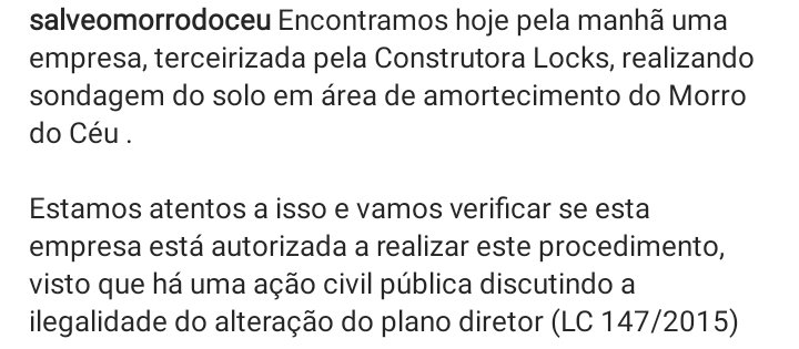 juliocriciuma's tweet photo. Quando a gente diz que um dos focos pra tirar a proteção do Morro do Céu é a especulação imobiliária e as pessoas não acreditam... https://t.co/tiNiOl0Rau