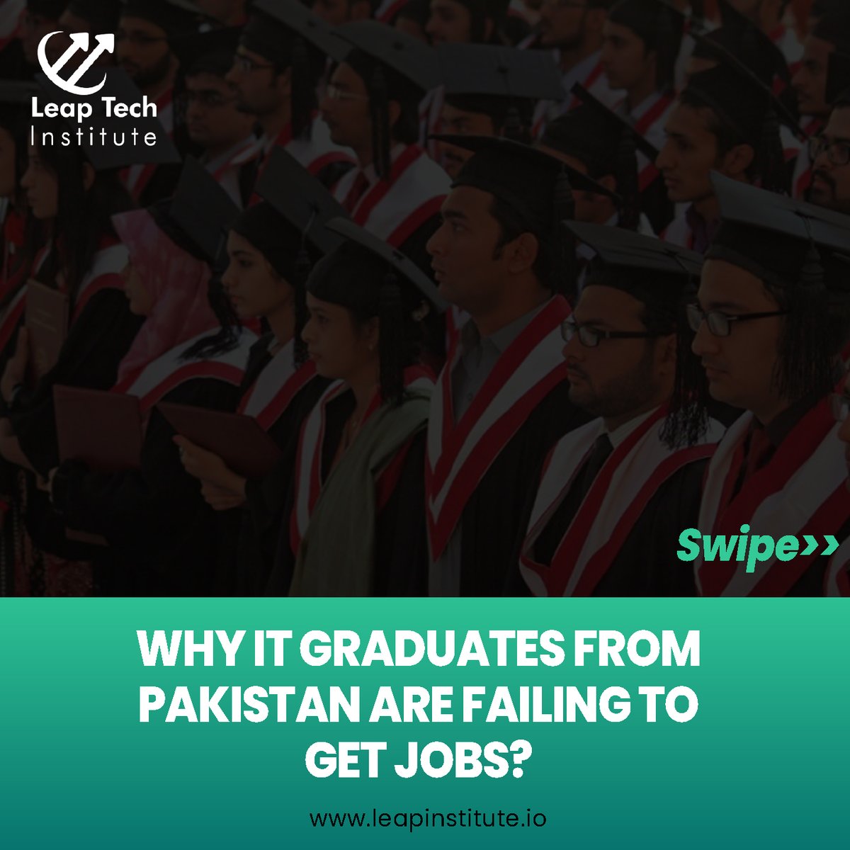 _LeapInstitute's tweet photo. Getting a job after graduation is difficult for Pakistani IT graduates even from top universities pass outs. Leap Tech has the perfect solution for you. Reach out to us to advance your Tech Career!
#leaptech #techeducation #skills #graduation #degree #ITgraduates https://t.co/yInuSrvWsS