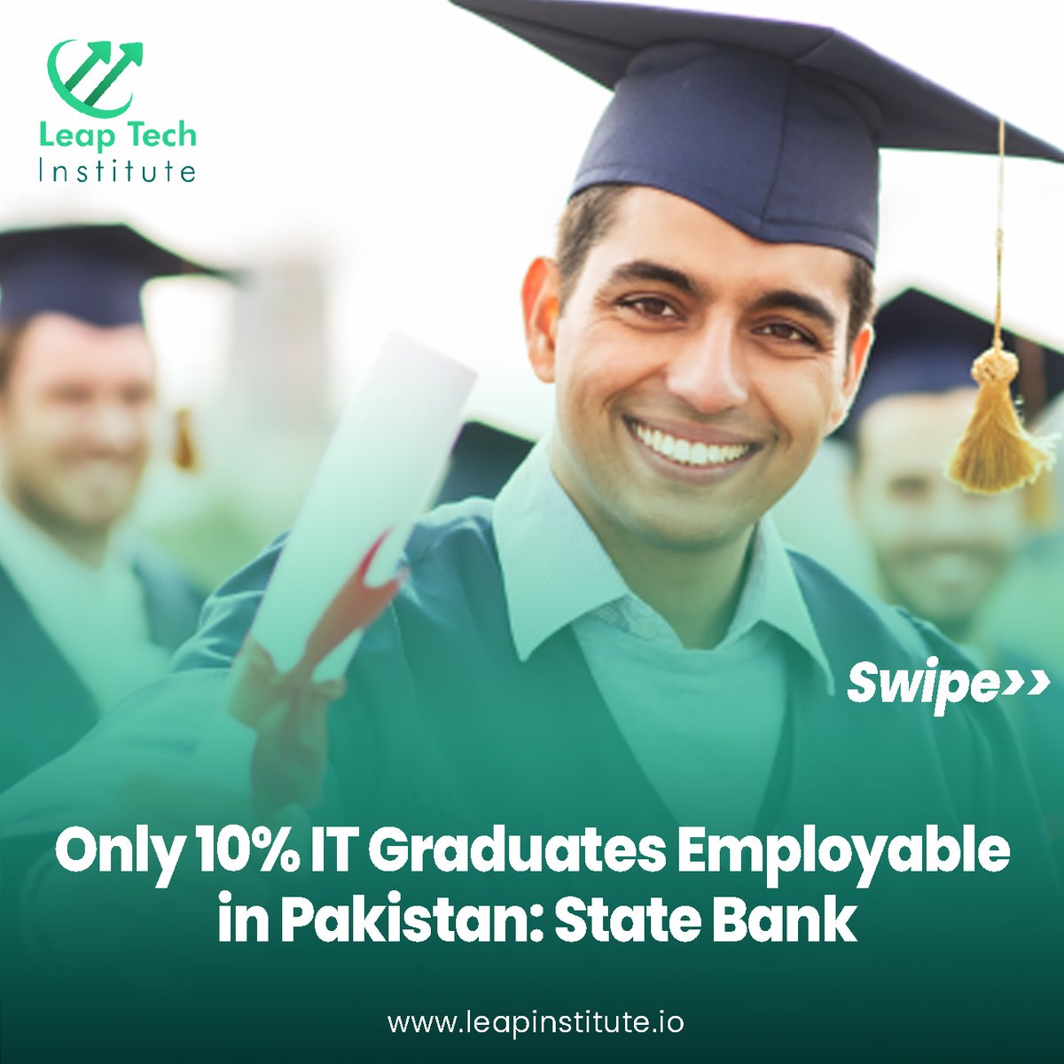 _LeapInstitute's tweet photo. Getting a job after graduation is difficult for Pakistani IT graduates even from top universities pass outs. Leap Tech has the perfect solution for you. Reach out to us to advance your Tech Career!
#leaptech #techeducation #skills #graduation #degree #ITgraduates https://t.co/yInuSrvWsS