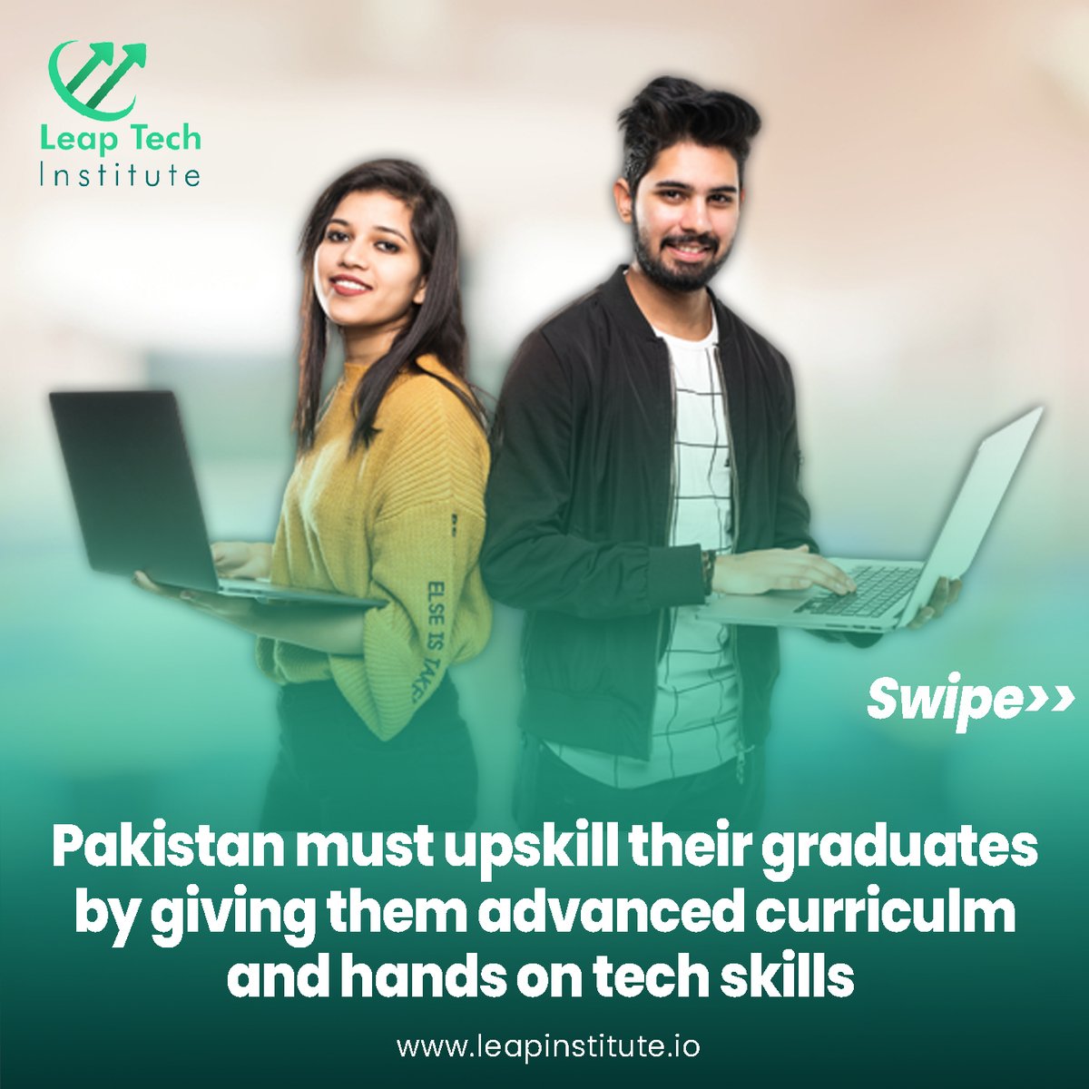_LeapInstitute's tweet photo. Getting a job after graduation is difficult for Pakistani IT graduates even from top universities pass outs. Leap Tech has the perfect solution for you. Reach out to us to advance your Tech Career!
#leaptech #techeducation #skills #graduation #degree #ITgraduates https://t.co/yInuSrvWsS