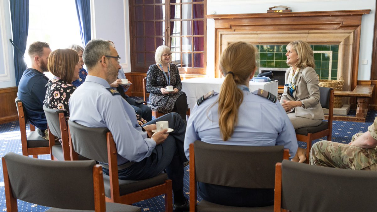 StnCdrHonington's tweet photo. Delighted to have hosted Chief of the Air Staff and his wife Lady Wigston last week whilst they visited #TeamHon and spent quality time talking to all ranks and Whole Force personnel. https://t.co/seuFuFO7AL