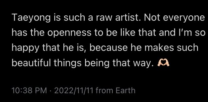 mysekushiboo's tweet photo. Said this last year, and just seeing his album roll out the way it is just reaffirms everything. Taeyong, thank you for sharing so much of yourself, talents, ideas, flaws and vulnerabilities included. Making beautiful things,especially from experiences dear to you, is never easy. https://t.co/lNSItoCHdK