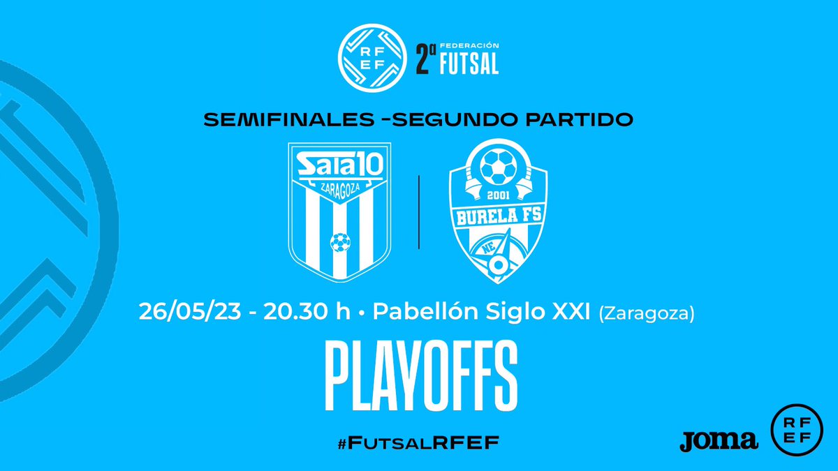 El Marcador Aragonés (@elmarcadorarag) on Twitter photo 🚨¡TODOS Al SIGLO XXI! 🚨
El <a href="/ADSala10/">AD Sala 10</a> se juega seguir vivo en la pelea por la Primera division <a href="/LNFS/">LNFS</a> ante <a href="/burelafs/">CD Burela FS</a> y el pabellon tiene que ser un fortin.
Entradas:
adsala10.compralaentrada.com/eventos/
<a href="/ADSala10/">AD Sala 10</a> 🆚 <a href="/burelafs/">CD Burela FS</a>
📆26 Mayo 20:30
🏟️Siglo XXI
#ElMarcadorAragones 🚨¡TODOS Al SIGLO XXI! 🚨
El <a href="/ADSala10/">AD Sala 10</a> se juega seguir vivo en la pelea por la Primera division <a href="/LNFS/">LNFS</a> ante <a href="/burelafs/">CD Burela FS</a> y el pabellon tiene que ser un fortin.
Entradas:
adsala10.compralaentrada.com/eventos/
<a href="/ADSala10/">AD Sala 10</a> 🆚 <a href="/burelafs/">CD Burela FS</a>
📆26 Mayo 20:30
🏟️Siglo XXI
#ElMarcadorAragones