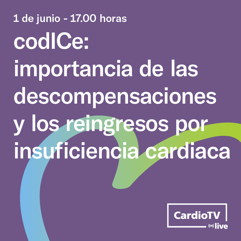 secardiologia's tweet photo. 📢Próximo #CardioTV sobre la importancia de las descompensaciones y los reingresos por insuficiencia cardiaca con Alejandro Recio (@areciomayoral) y Manuel Anguita (@anguita_m) el jueves 1 a las 17 h.
⭕Envía tus preguntas con #codICeSEC
📽Únete al directo https://t.co/YsrW9IPPSW
