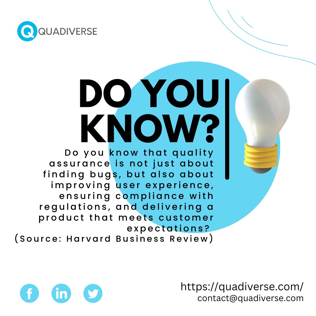 Take control of quality before it takes control of you.
Visit Our Website: smpl.is/o3y3 
.
 .
#softwaretesting #qa #quadiverse #automation #qualityassurance #TechGiants #tech #socialmedia #bugs #bugfree #defects #tech