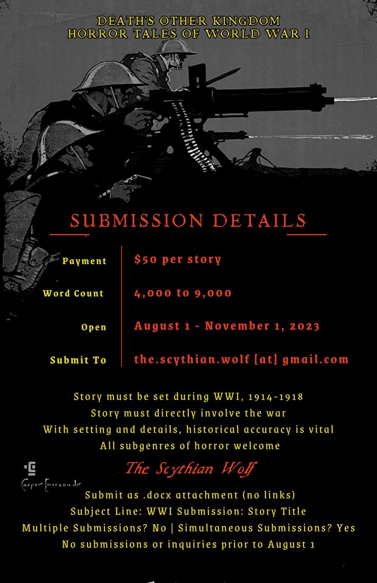 Subs open in a couple months for our first historical horror anthology! This is an open call.