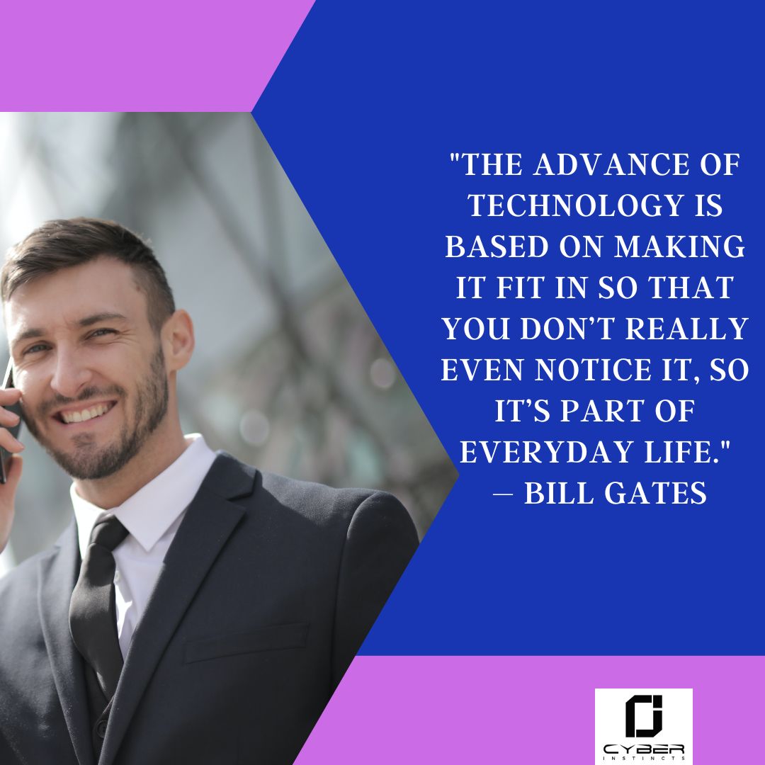 'The advance of technology is based on making it fit in so that you don’t really even notice it, so it’s part of everyday life.'  – Bill Gates  #qualityassurance #qa #softwaretesting #tester #seleniumwebdriver #BillGates #java #testers #softwaredevelopment #automationtesting