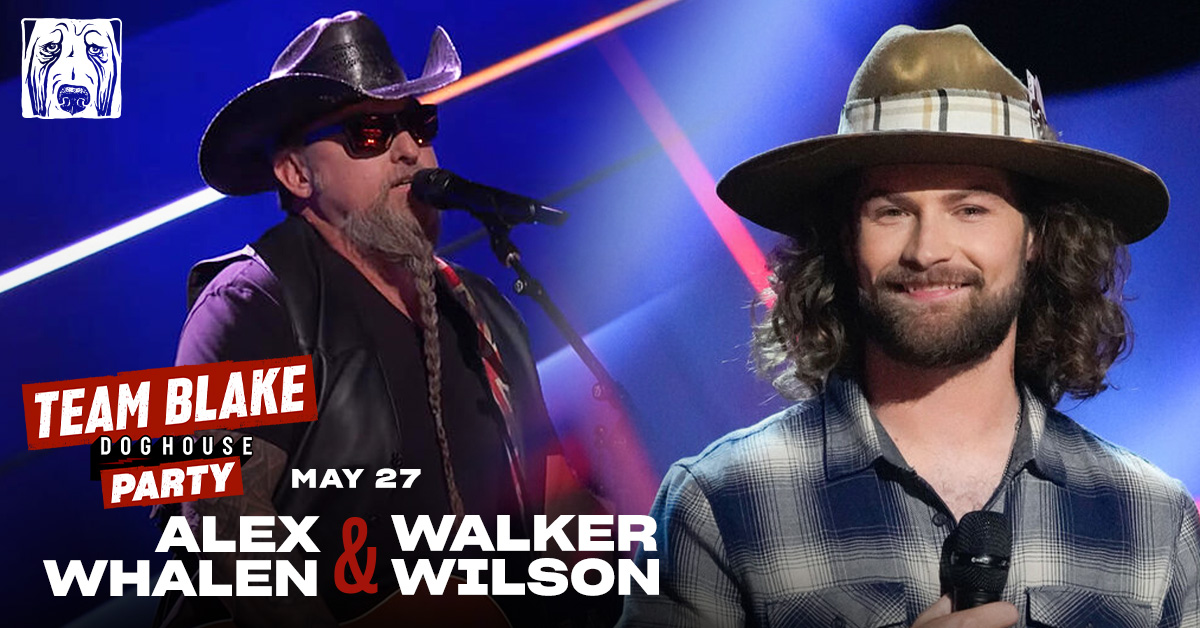 OleRed's tweet image. The season may be coming to a close, but we definitely know how to celebrate in The Doghouse!  

#TeamBlake Doghouse Party with Alex Whalen and Walker Wilson this Saturday, May 27th!
🎟️ opryent.co/4135Kvn