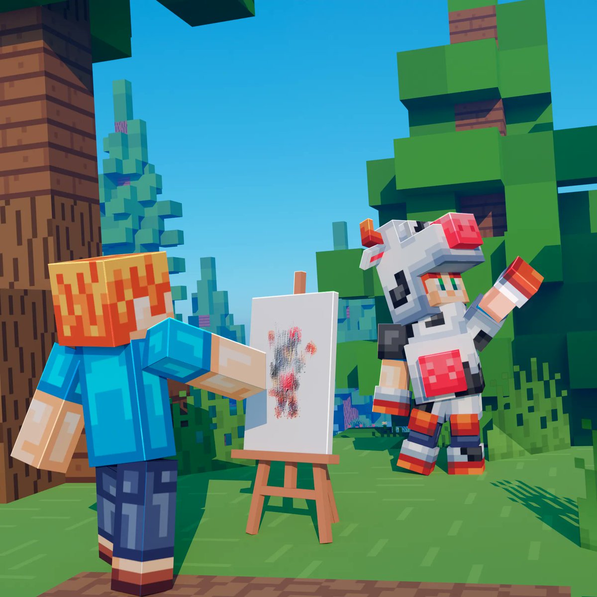 🚨 We are hiring! 

Are you a Texture Artist and want to help us produce textures for blocks, characters and environments? Work with us by being amazing!

Apply 👉 ovout.net/work-with-us/ 

#minecraft #pixelart #Blockbench