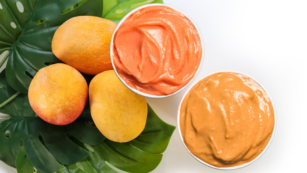 boosterjuice's tweet image. Go Mango &amp;amp; Mango Hurricane are made with our NEW Mango sorbet. It's the same amazing tasting smoothies, just with an emphasis on the MANGO! 🥭🤤

#MangoHurricane #GoMango #BoosterJuice #MangoMayNia