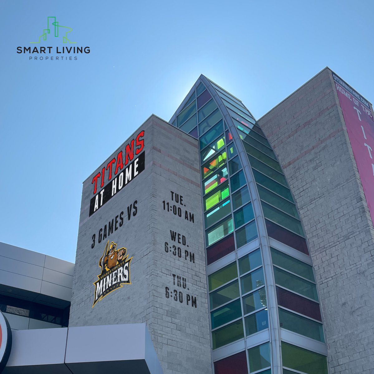 Back home tomorrow for a 3-game set! 🏟

Check out the schedule for this week with Titans at Home by Smart Living! 🏡

#HereToStay