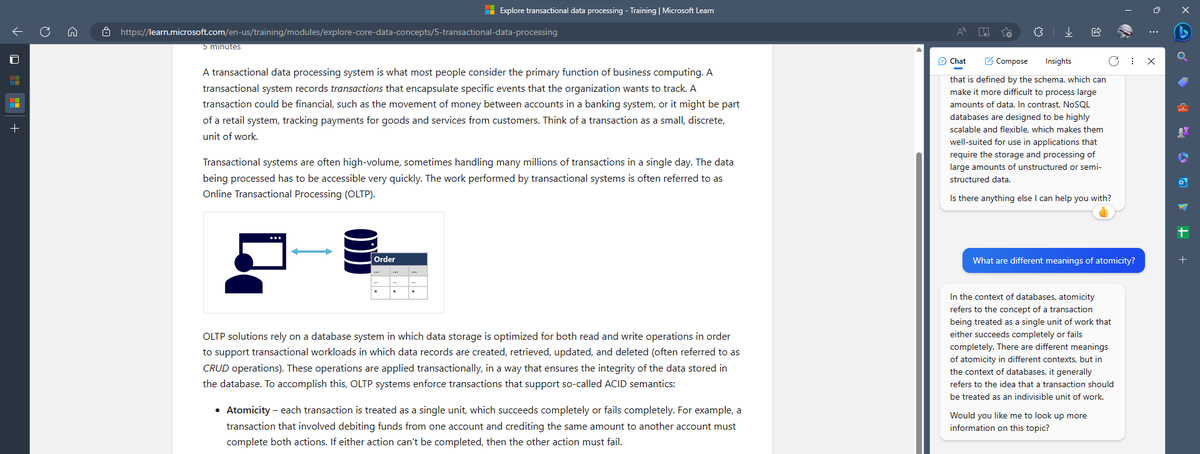 abhi7200's tweet photo. Integration of @bing with @MicrosoftEdge is helpful for learning something. When we ask a question to it in the sidebar, it gives us answers in the context of the site that we have opened. https://t.co/J60JKBjxCo