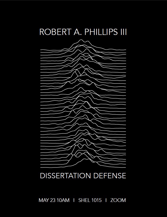 Hard to believe that @R_Phillips_3's time as a PhD student in the lab is already coming to an end! Robert has had a fantastic run in the lab and was a key driver on almost all of our recent papers. We even used some of his ATAC-seq data for the dissertation announcement below!