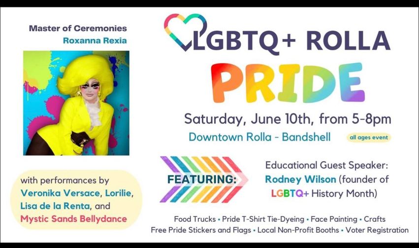 I'll see you at Rolla, MO Pride!! #LGBTQIA #Pride #LGBTQHistoryMonth