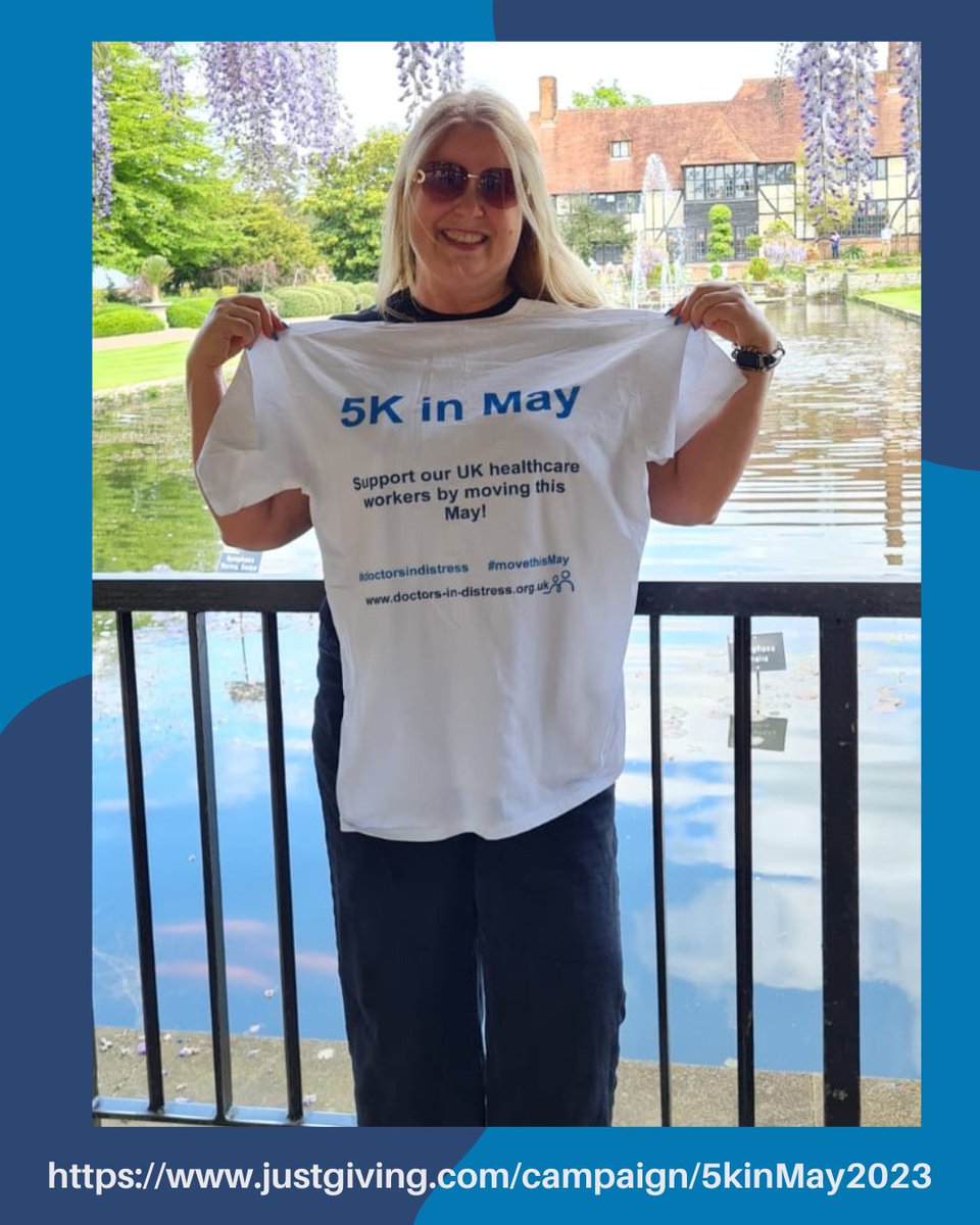 DoctorsDistress's tweet photo. Lovely walk through Wisley Gardens with @NHSPracHealth CEO @lucyjwarner as part of #5kinMay โ๏ธ
Thereโs still time to get moving this May and help raise funds to support the mental health of UK healthcare workers! Link in bio ๐ #movethisMay #doctorsindistress https://t.co/NVtM7wPXlt