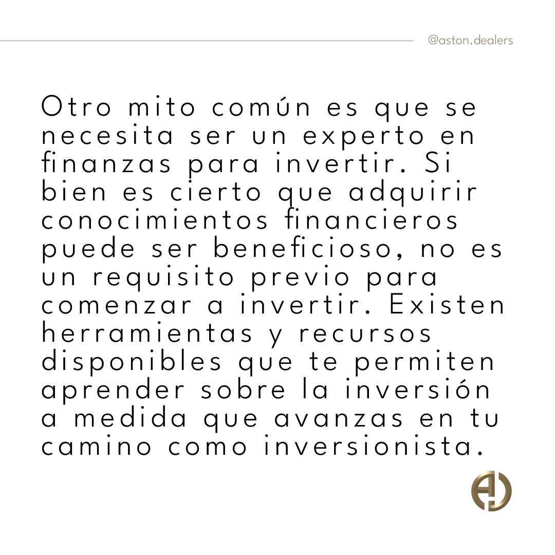 AstonDealers's tweet photo. En este post, desmentiremos los conceptos erróneos más comunes sobre la inversión y te proporcionaremos información precisa y realista para que comprendas mejor el mundo de las inversiones. 
#astondealers #inversión #educaciónfinanciera #rompiendomitoseninversiones https://t.co/L4C5RNHoBb
