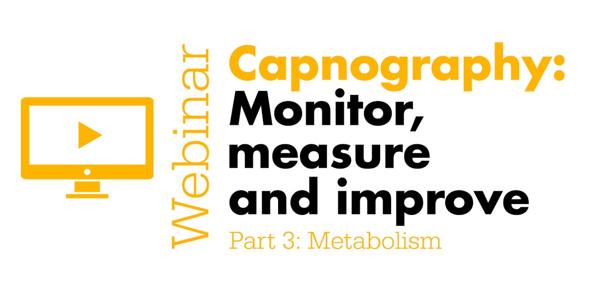 New webinar! 

Capnography: Monitor, measure and improve
Part 3: Metabolism 

Wednesday, June 7, 2023
1 - 2 p.m. ET / 10 - 11 a.m. PT

Register today: stryker.zoom.us/webinar/regist…

*U.S attendees may be eligible to earn CE credits.