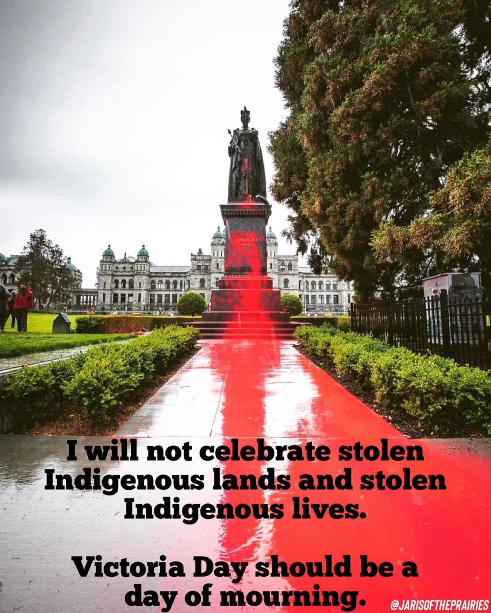 Repost jarisoftheprairies 
Another colonial and genocidal “holiday.”
m.facebook.com/story.php?stor…

#VictoriaDay #MayLong #MayLongWeekend #EveryChildMatters #IdleNoMore