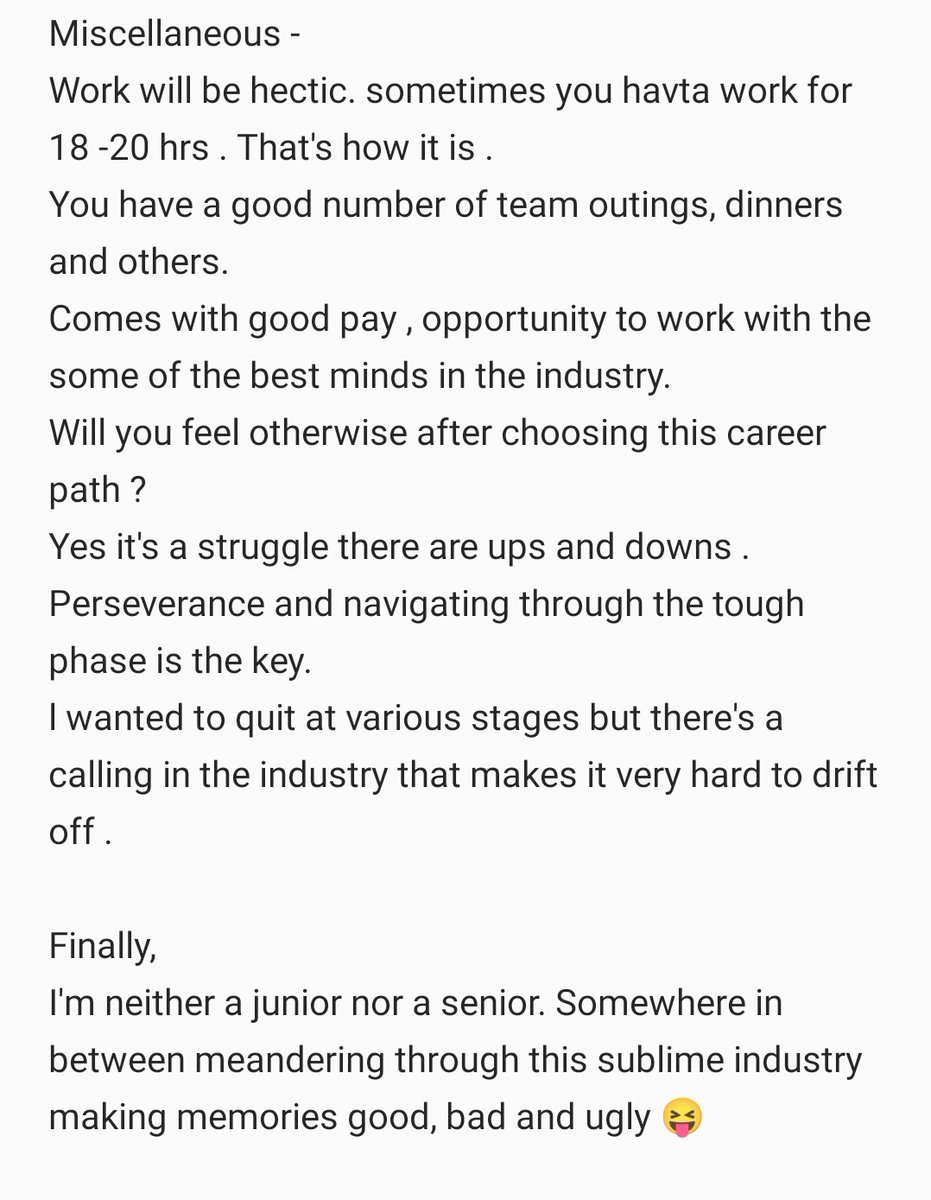 Sanjana_M6's tweet image. Answering few frequently asked questions in DM and the secret message box
I hope I have answered all your doubts
Best wishes to everyone planning to take up this exiting career path 
#semiconductor #Corporate #PhysicalDesign #AnalogDesign #Verification #Testing #Chipdesign #Chip