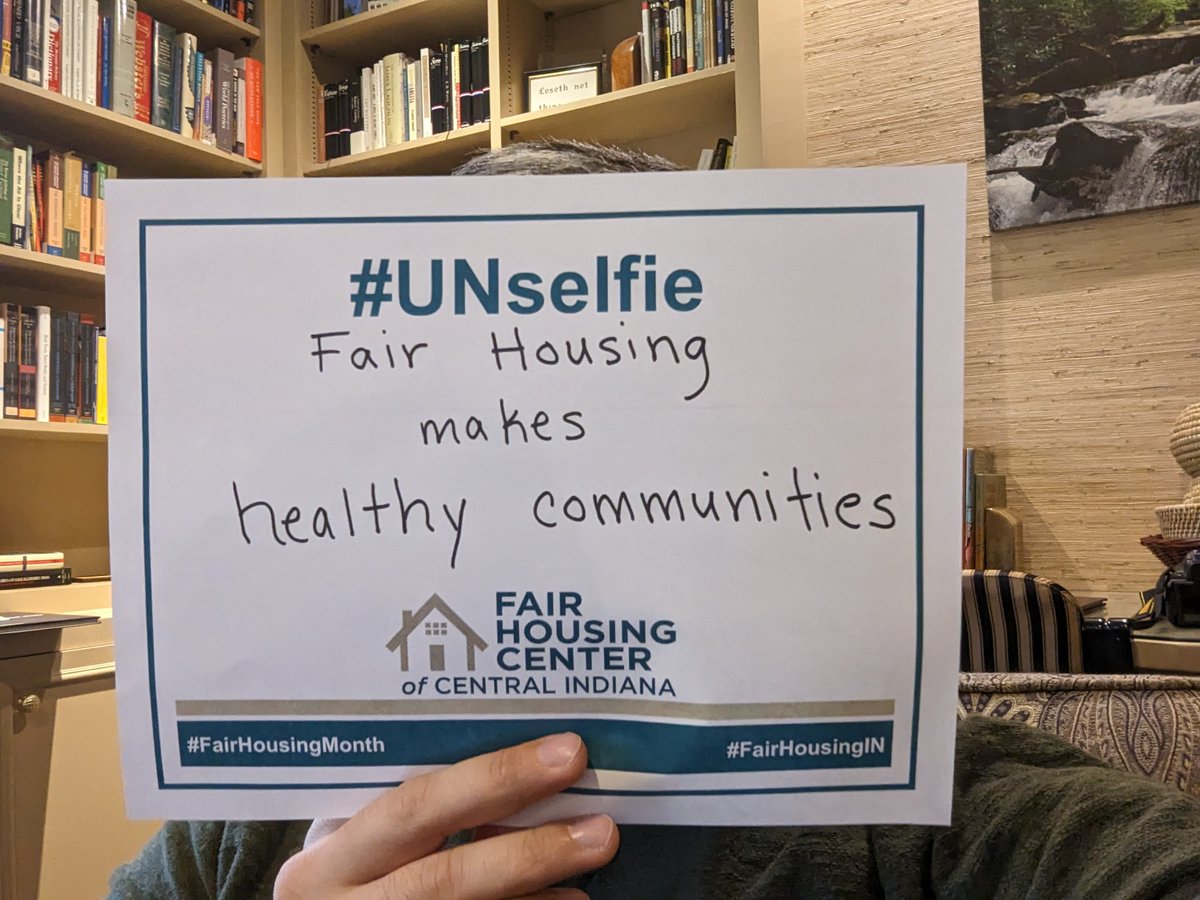 'Fair housing makes healthy communities.'

#fairhousingin #fairhousing #unselfie