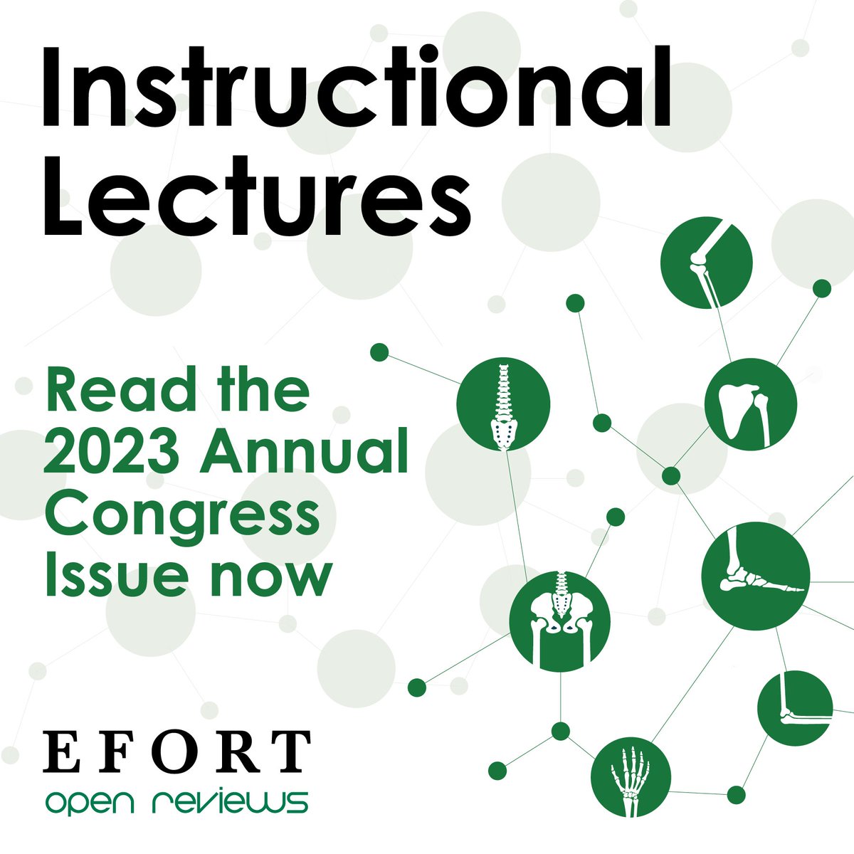 #EFORT2023 #OpenReviews special congress issue is now available. Find a selection of Instructional Lectures to be presented from 24-26 May 2023 in Vienna 📗 bit.ly/3MXsbi1 # orthopaedics #orthopaedics #orthotwitter #traumasurgery #surgeoneducation #openaccess #surgery