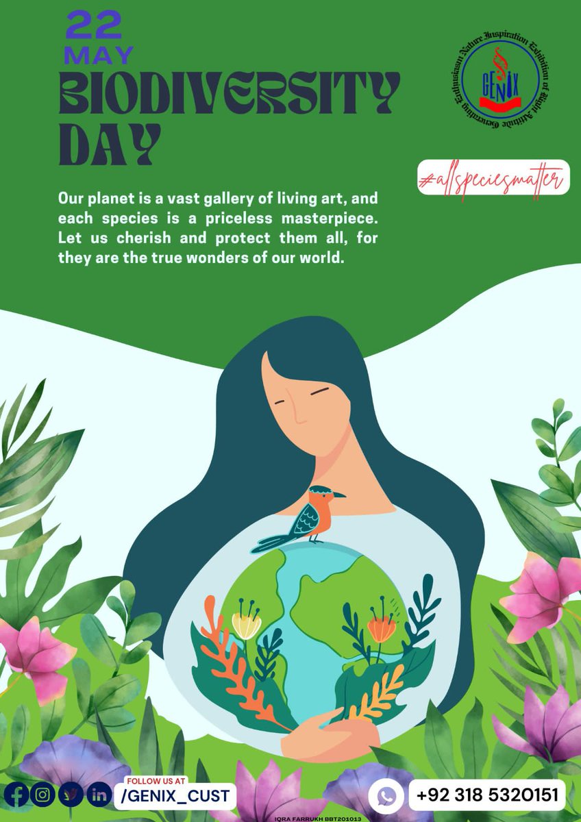 🌿🌳 Biodiversity loss is a silent crisis that demands our attention. Let's join hands and work towards a more sustainable and biodiverse future. #UnitedforNature
#allspeciesmatter
#genix_cust
#SaveOurSpecies #ConservationDay #ProtectBiodiversity
#NatureConservation @Genix_cust